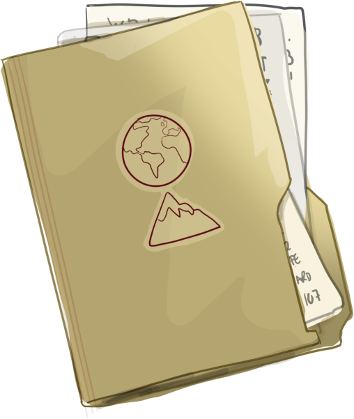 Binder and papers