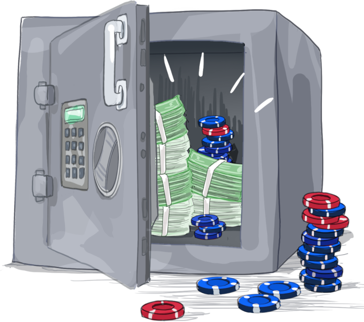 Safe and chips